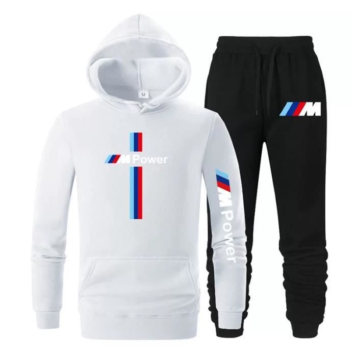 Jogging BMW-M Power Surv??tement Homme 2 Pi?�ce Mode ?� Capuche Nouveau Casual Confortable Manches 
