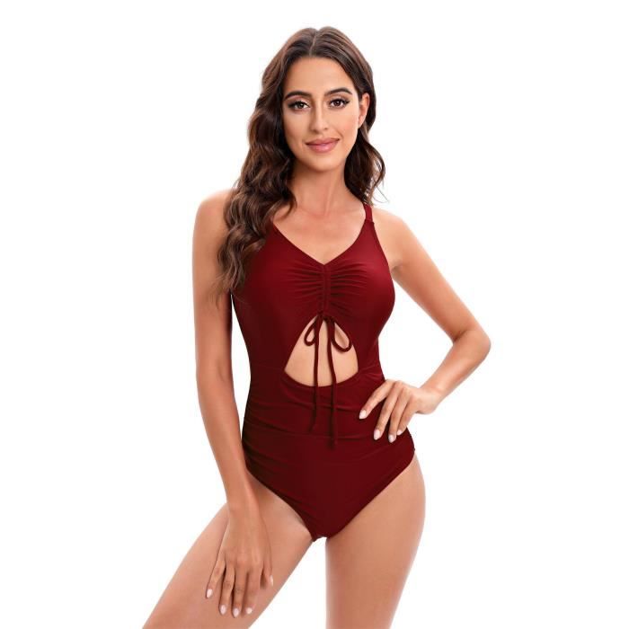 Maillot de new arrivals bain festonné noir