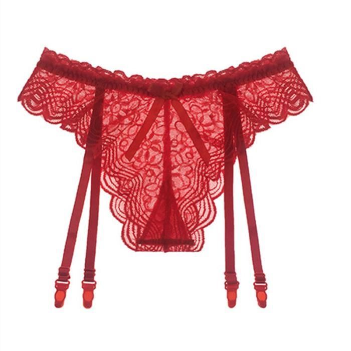Portejarretelle,Portejarretelles en dentelle transparente pour femme,sousvêtements sans