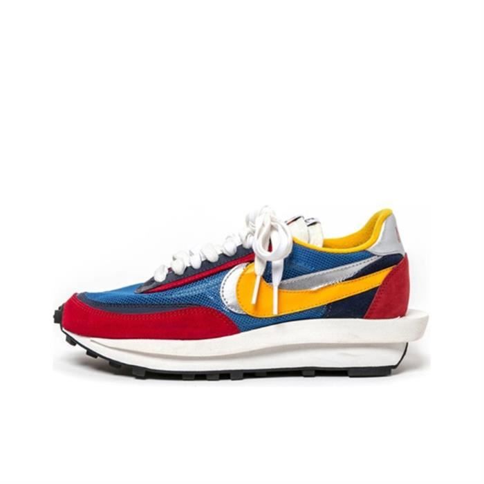 sacai blue red
