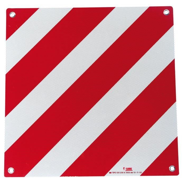 Panneau De Signalisation 'zone Lente' - Aluminium 18x12 Pouces, Rouge, Neuf