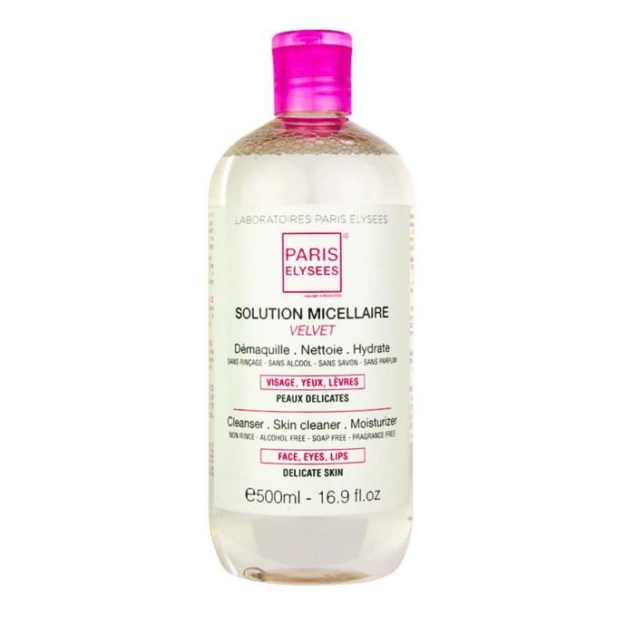 Micellaire 500ml Paris Elysees Démaquille Nettoie Hydrate Eau Micellaire Sans Alcool Sans Parfum 500ml 3 En 1 Démaquille Netto