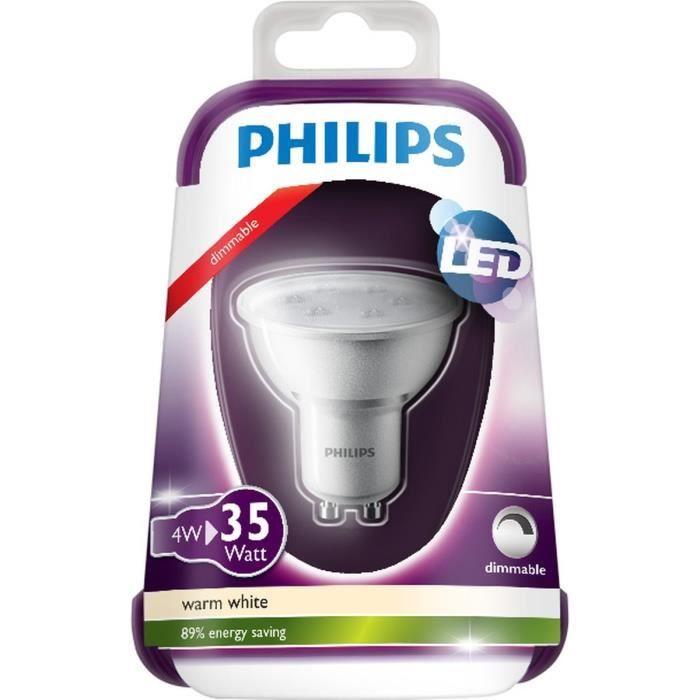 PHILIPS Ampoule Led Gu10 35w Variateur Cdiscount Bricolage