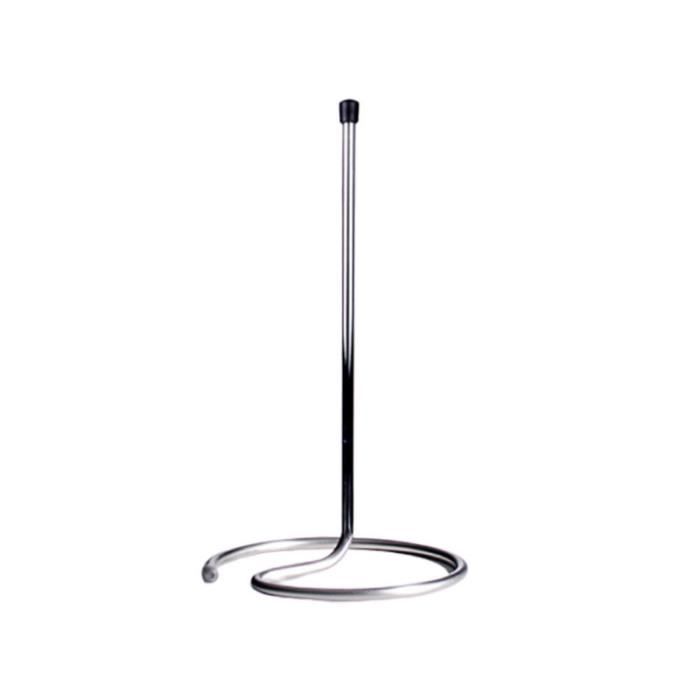 Support Séchage Carafe à Vin En Bois - 15,5x15,5x32cm - Pour Comptoir Bar - Acier Inoxydable