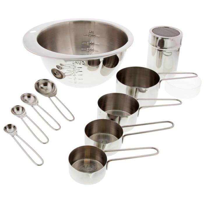 Pradel Excellence Set De Mesures 10 Pieces Acier Inoxydable Achat Vente Doseur Mesureur Pradel Excellence Set De Mesur Cdiscount