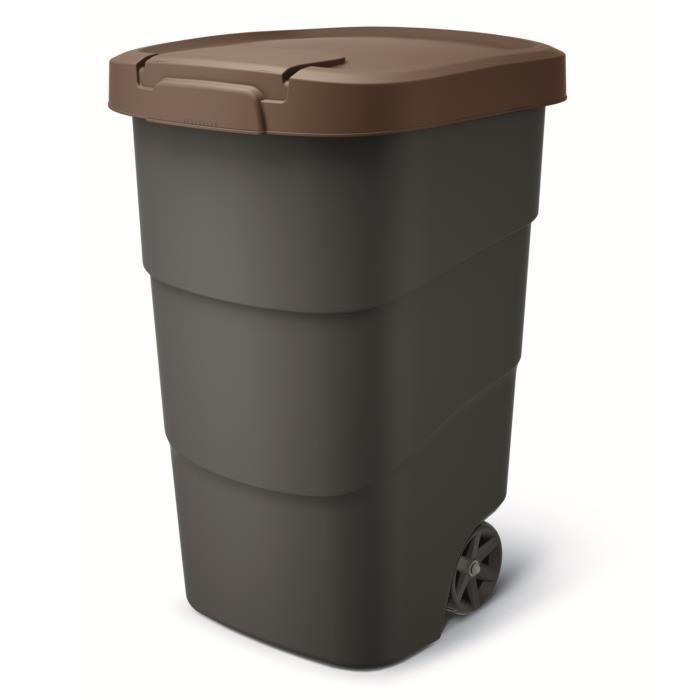 Couvercle De Remplacement Toter X5 - Pour Poubelle 2 Roues 64 Gallons - Jaune 'Recyclage' - Neuf