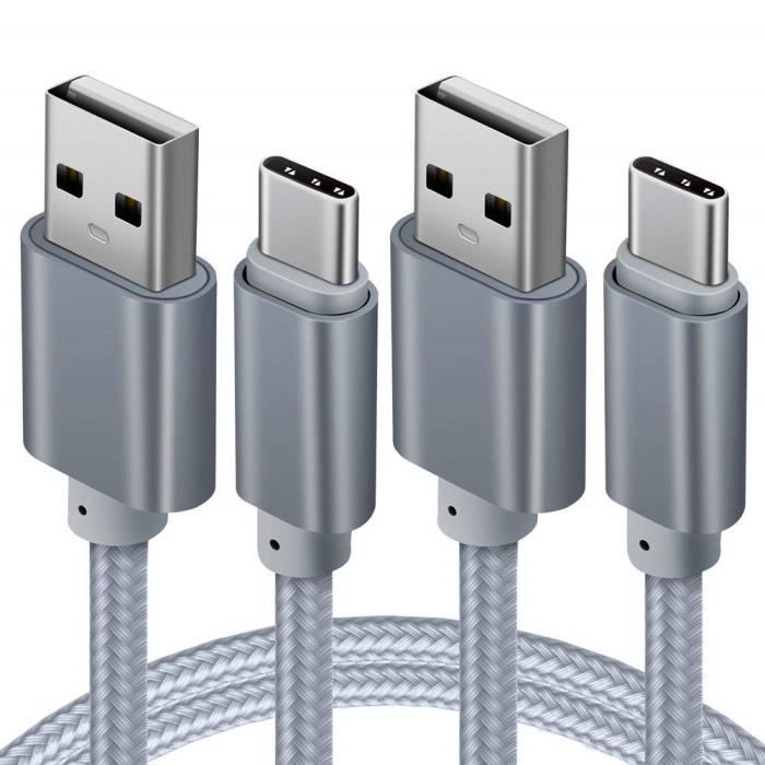 Câble De Charge Magnétique En Nylon Tressé Pour Montres Polar (Vantage M3, Grit X2 Pro, Pacer, Etc.) - 1 M USB-A