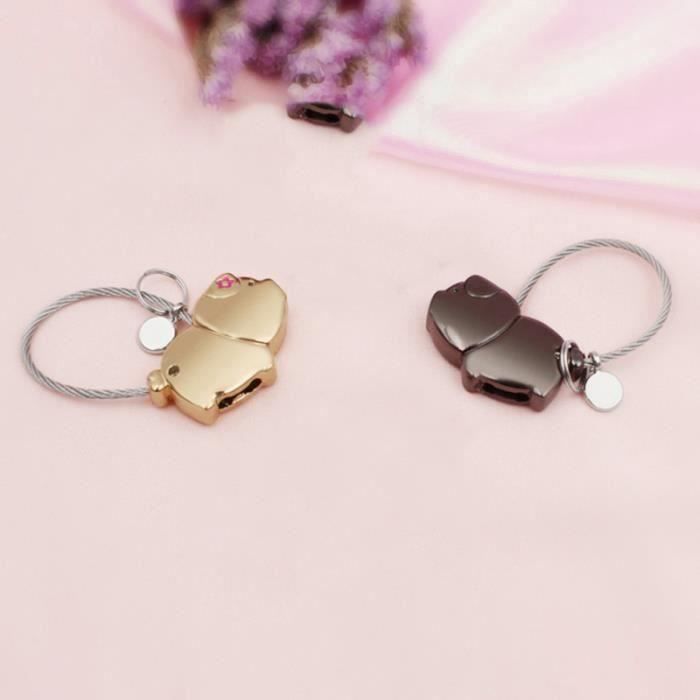 Porte Clé Couple Cochon