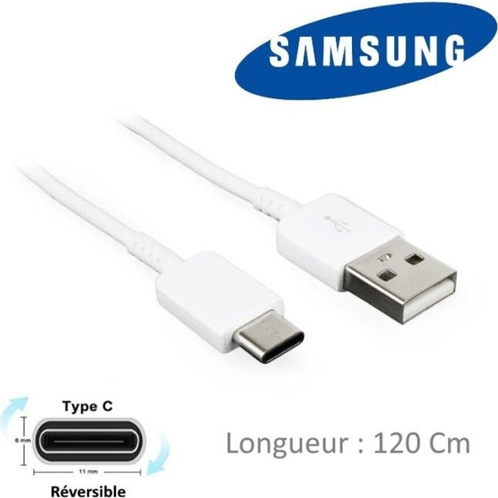 Pour Samsung Galaxy Fold : Câble USB C Original 120 cm - vue 2