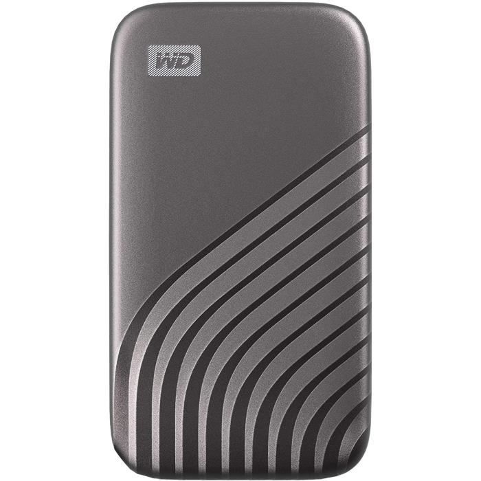 WD My Passport™ – SSD Externe – 1To – USB-C – Gris (WDBAGF0010BGY-WESN)