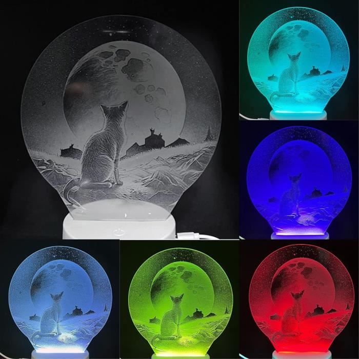 Bouton Tactile Lampe À Fibre Optique Led Blanc Chaud Couleur Changeante Lumières D'Ambiance Usb