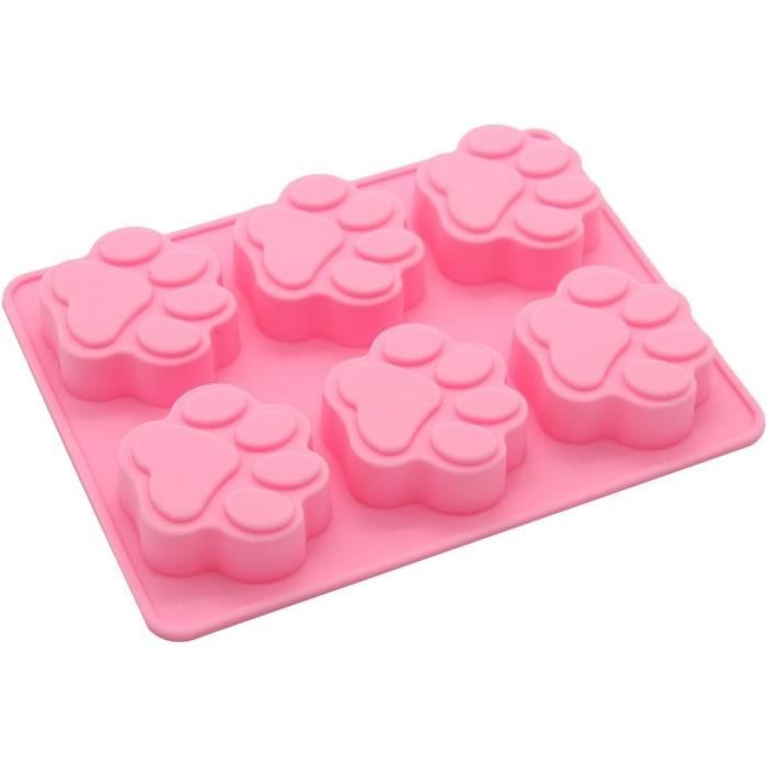 Moule En Silicone Patte D'Ours & Chat - Pour Gelées, Glaçons, Gâteaux - Avec Couvercle - Bleu
