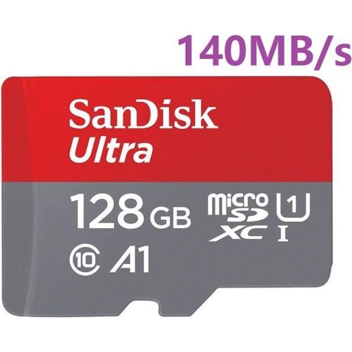 Carte MicroSD SDXC SANDISK ULTRA carte mémoire micro SDXC 140MB/ Classe 10 U1 A1 Adaptateur SD inclus - vue 2