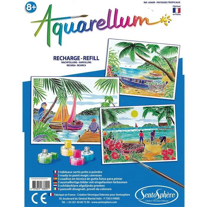 Recharge Aquarellum : Paysages Tropicaux aille Unique Coloris Unique