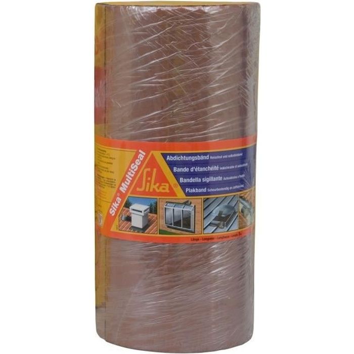 Bande détanchéité bitumineuse SIKA SikaMultiSeal - Terre Cuite - 225mm x 3m