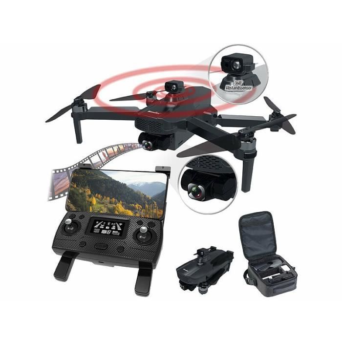 Drone quadricoptère GPS connecté GH-280.fpv caméra 4K et capteur de