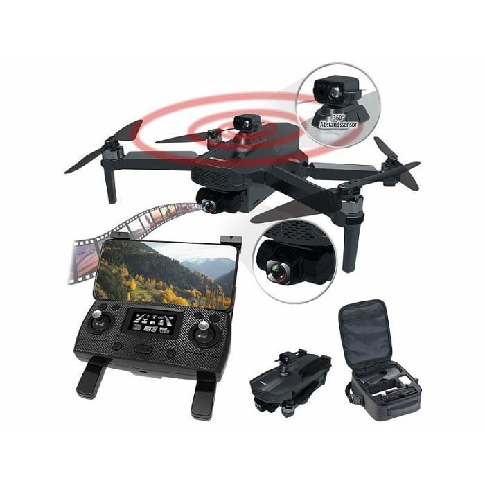 drone quadricoptère gps connecté gh-280.fpv caméra 4k et capteur de distance