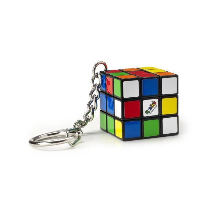 Jeu casse-tête Rubiks Cube 3x3 porte-clés - RUBIKS - Multicolore - Adulte - Garantie 2 ans