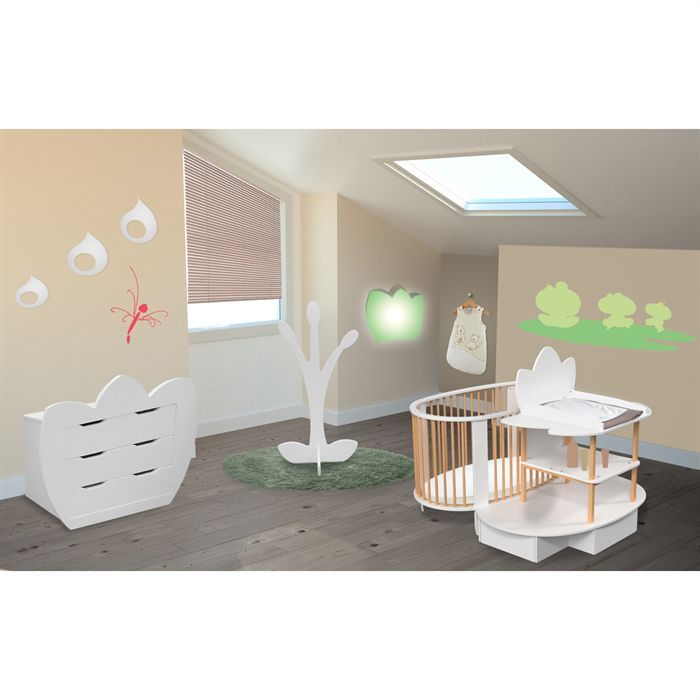 S R Ilot Nenuphar Evolutif 0 6 Ans Blanc Achat Vente Chambre