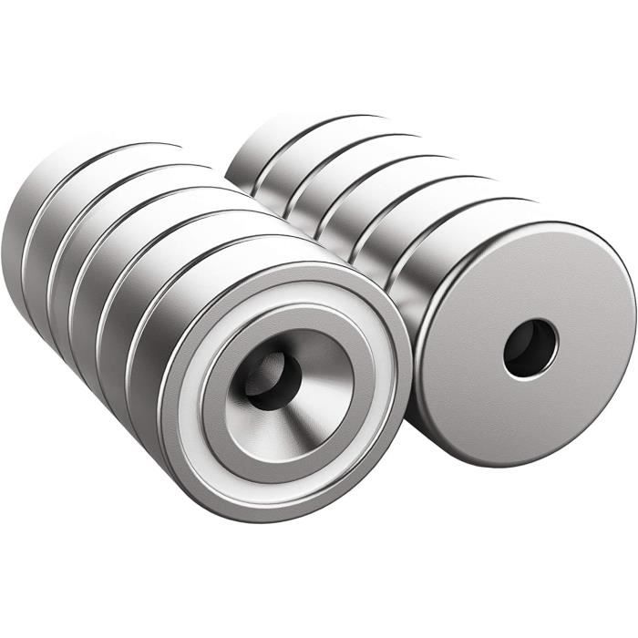 EEEKit Lot De 20 Paires D'aimants à Coudre, Fermeture Magnétique Cachée, Fermeture Magnétique Invisible En PVC Pour Tissu Fin, Doublure De Sac, Rabat De Poche, Doublure De Vêtements, Couture à Faire