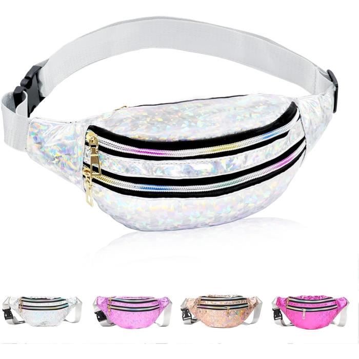 Sac Banane Holographique Femme Sac Banane pour Fille Sac de