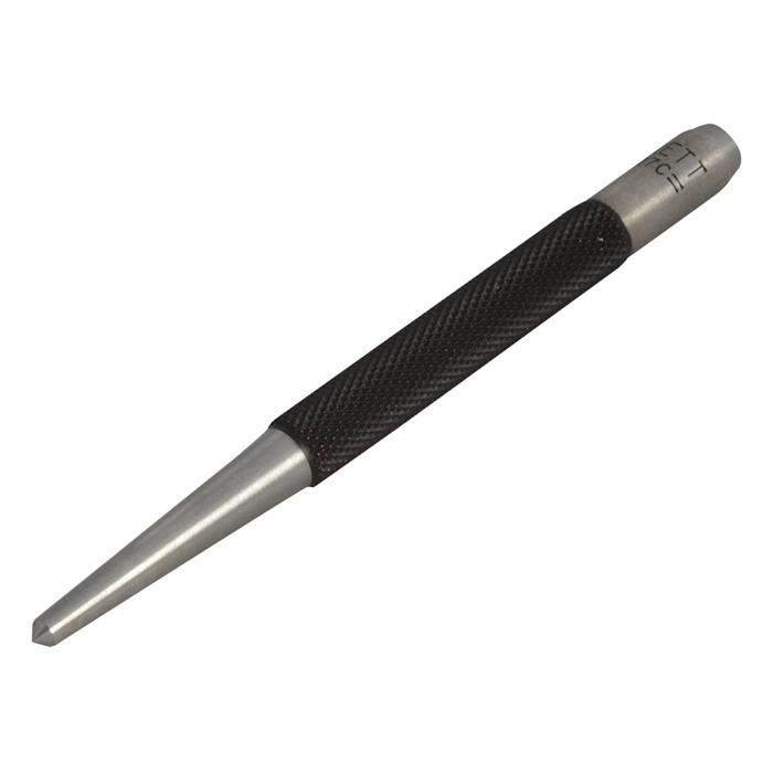 Starrett S816PC 5-delige ponsset, 3 gaten met 5/64-5/32 diameter en 2 korrels met 1/16 en 3/32 diameter, in kunststof koffer