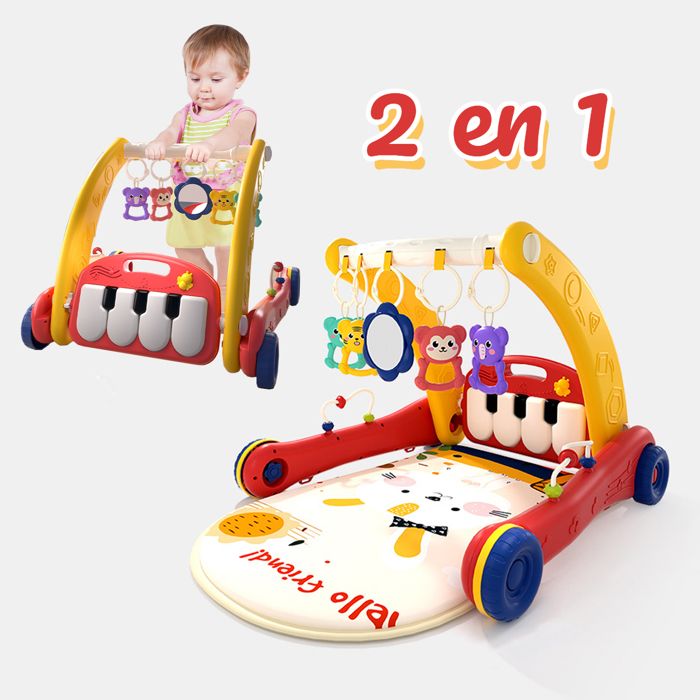 Nidouillet Tapis d'éveil bébé Musical , Piano pour Bébé, Aire de Jeu, avec  4 Modes, dès la Naissance, bleu AB144 - Cdiscount Puériculture & Eveil bébé