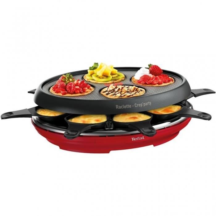 Overleven Oppervlakkig idioom Tefal Raclette - Fondue Raclette Colormania rouge RE310512 - Cdiscount  Electroménager