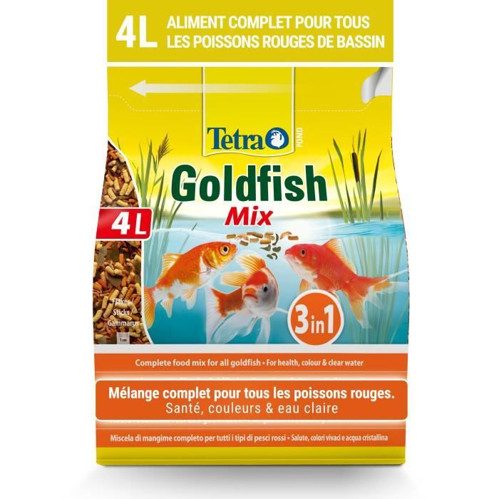 TETRA Mélange d'aliments complets Pond Gold Mix - Pour poissons rouges de bassin - 4L