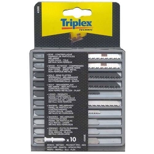 Coffret de 10 lames TIVOLY pour scie sauteuse Bosch - Bois, acier - TIVOLY