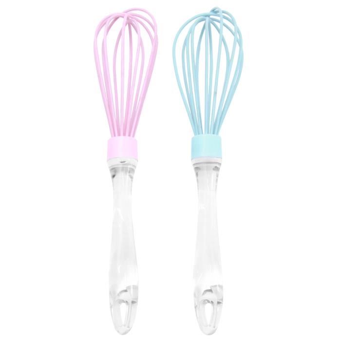 Quvxzy 2 Pcs Petits Mini Fouets, Mini Fouet Mélangeur Mini