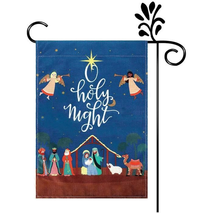 Drapeau De Jardin Sur Le ThèMe De NoëL Jardin De Vacances D'Hiver