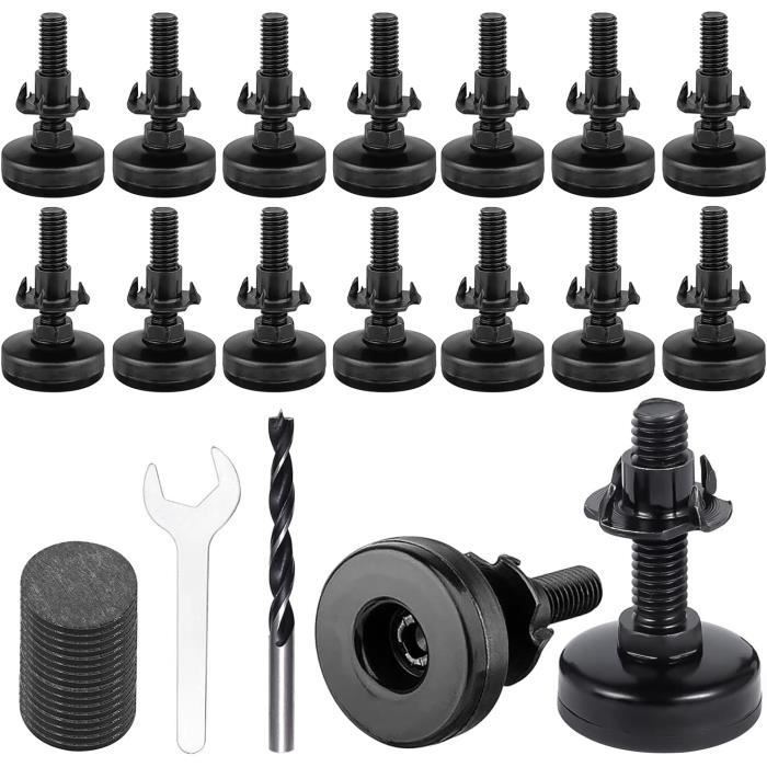 10 Pièces Pied Réglable Pour Meuble, Pied De Meuble, Pied Caoutchouc