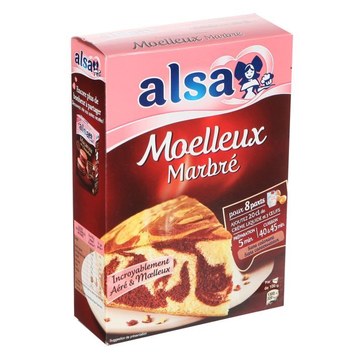 Alsa Preparation Moelleux Marbre 435g Cdiscount Au Quotidien
