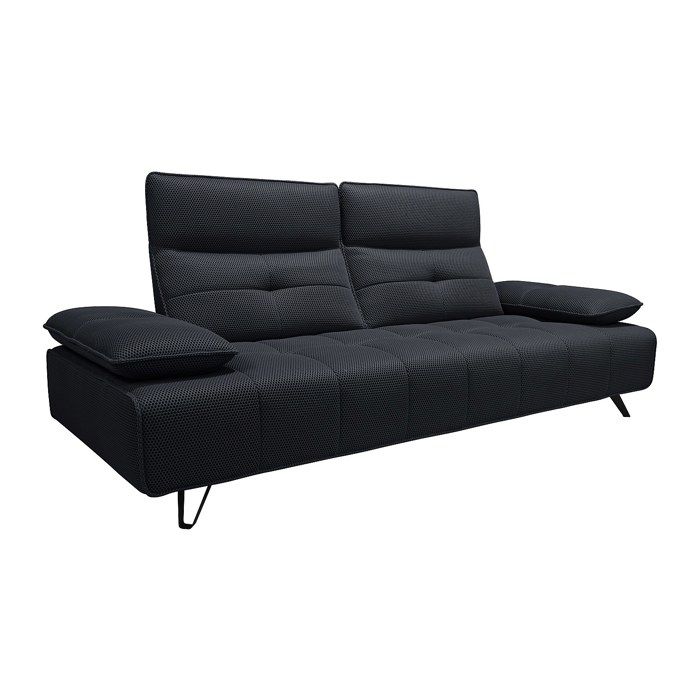 Canapés 3 + 2 places en tissu anthracite - Maison et Styles