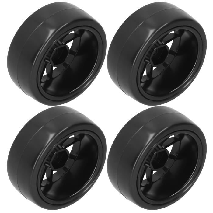 Set De 4 Pneus Dérive Pour RC 1/10 - Pour Tamiya TT01 Et Autres - Diamètre 63 Mm