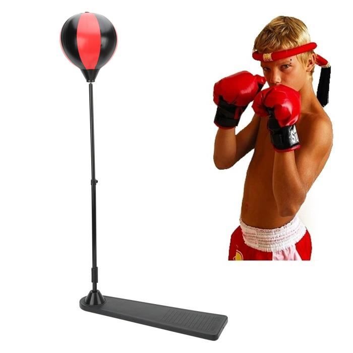 Poire Boxe Sac Cuir Speed Punching Ball Plafond Pivotant Rotuled  entraînement Karate Gym Mma Kickb - Cdiscount Sport