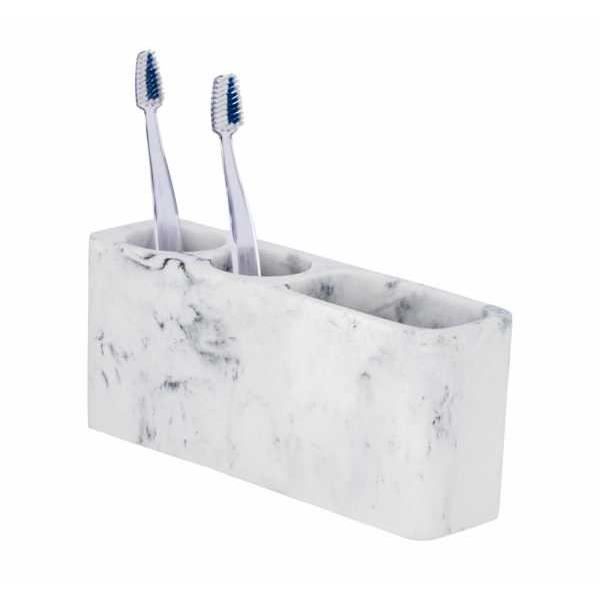 Set De 2 Gobelets à Brosse à Dent Sonlpe - Porte-brosses à Ventouse Avec Inscription "Good Morning"
