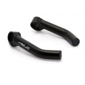 Bar-Ends VTT coudé XLC BE-01 noir mat - Aluminium 6061 T6 - Mixte