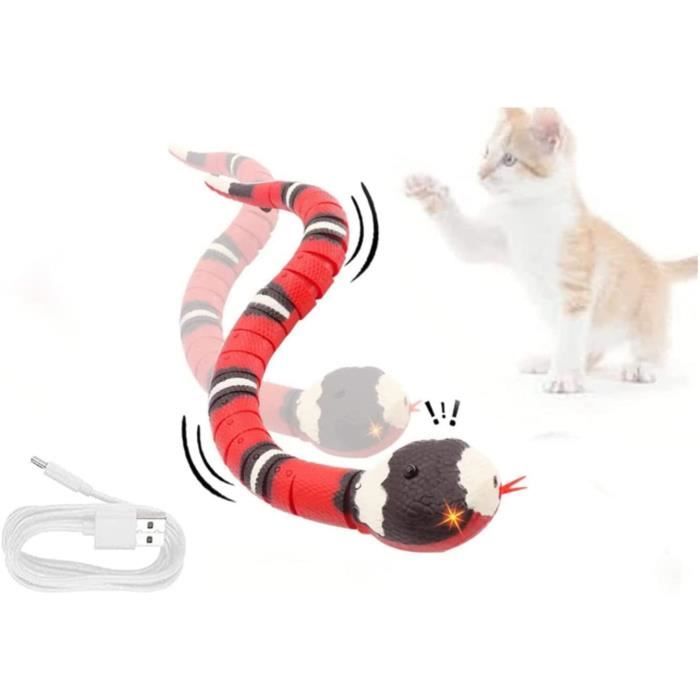 Serpents Télécommandés, Serpent À Sonnette Réaliste, Jouet Rechargeable Pour Chat À Détection Intelligente Avec Contrôleur, Pour Reptiles, Jouet Électronique Pour Animal, Cadeau Gag Pour Enfant
