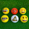 EMOJI Lot de 6 Balles de Golf - Multicolore-1