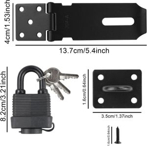 Serrure à Câble Kinzo Garden - 5 M, Câble Acier 10 Mm | 2 Clés, Pour Meubles De Jardin, Vélos
