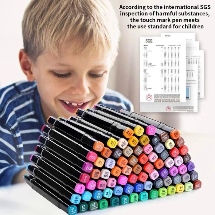 STABILO Pen 68 brush, ColorParade, boîte bleu-gris, 20 pièces en couleurs  assorties