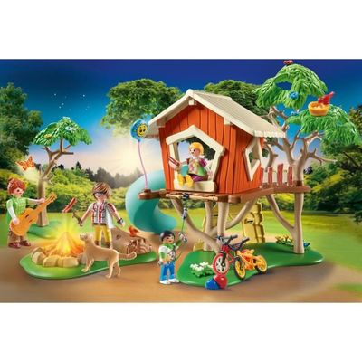 Cabane dans les arbres et toboggan - PLAYMOBIL - 71001 - Multicolore -  Enfant - 4 ans et plus - Cdiscount Jeux - Jouets