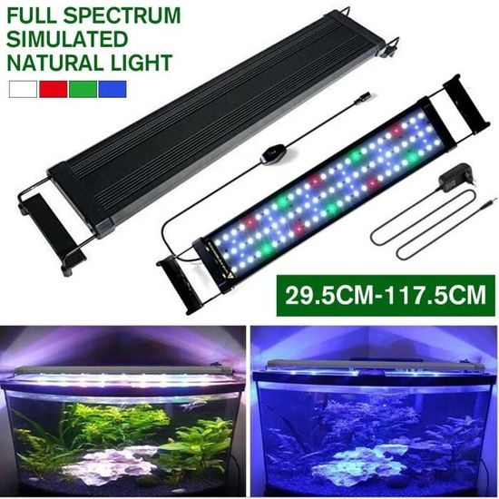 Barre LED Lampe Aquarium Étanche Immersion Lumière Blanche 50CM
