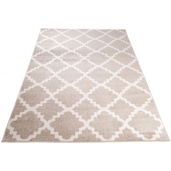 Tapis Salon Oriental à Motifs Fleuris - 160x230 Cm Gris | Poils Ras, Doux Et Antistatique | Certifié Oeko-Tex