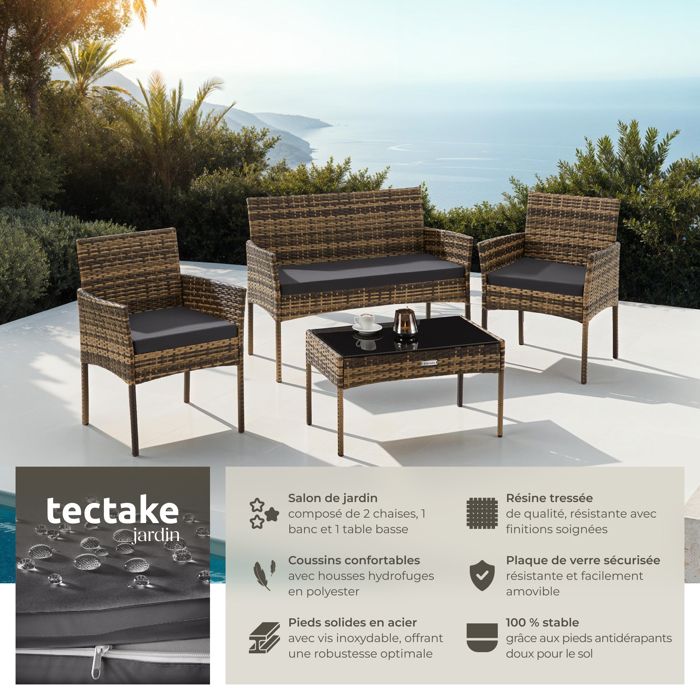 Tectake Salon De Jardin