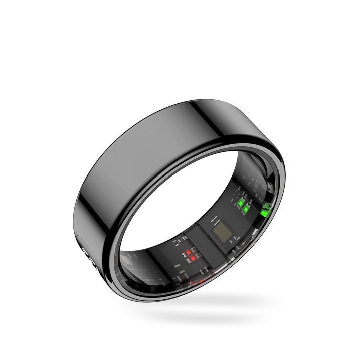 Bague Intelligente Connectée – Santé, Fitness, Sommeil, Fréquence Cardiaque – Compatible IOS/Android – Cadeau Idéal Homme/femme (bleu/rose)