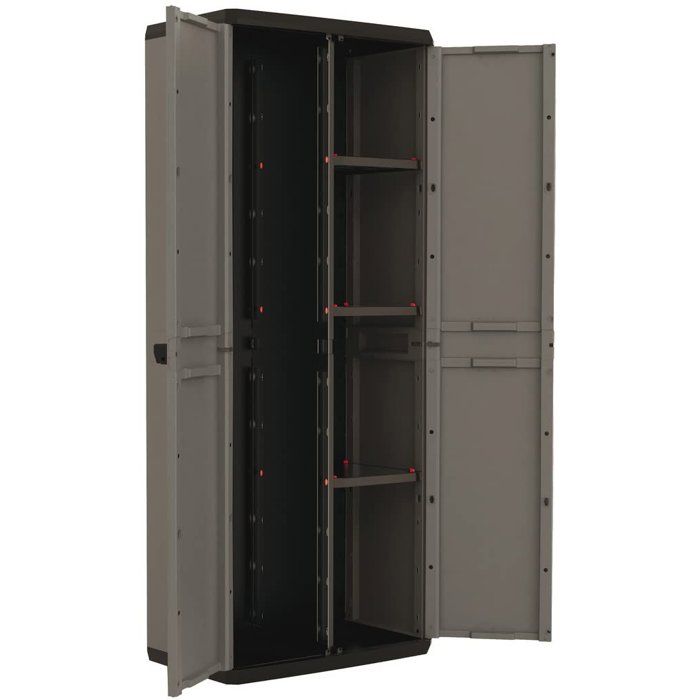 Armoire de rangement utilitaire Più KETER 3 tablettes réglables