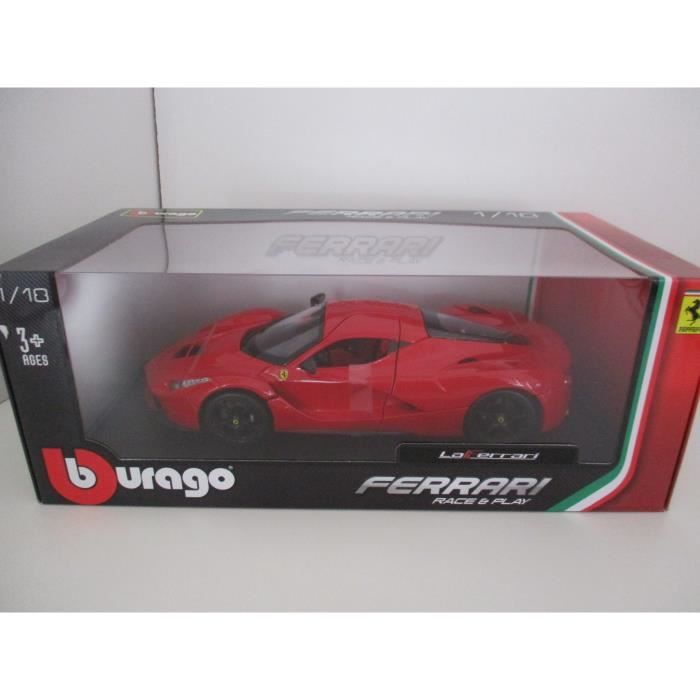 Voiture de collection BBURAGO Ferrari LaFerrari Rouge Echelle 1 18 Cdiscount Jeux Jouets